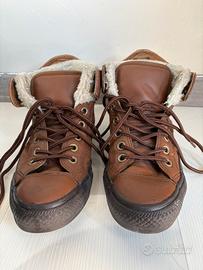 Converse vintage marroni con interno caldo