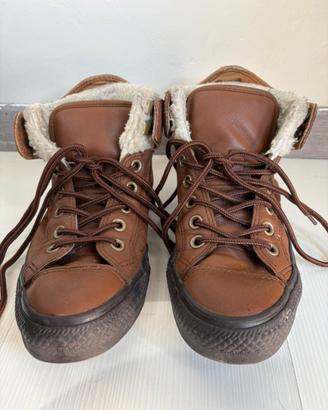 Converse vintage marroni con interno caldo