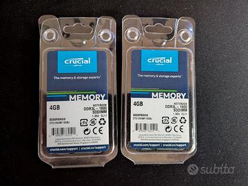 Memorie RAM Notebook Crucial 8GB (2x 4GB) DDR3