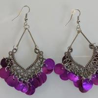 Orecchini viola danza del ventre 