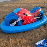 Moto spiderman gonfiabile mare