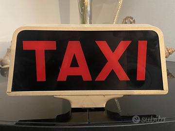 Vecchia insegna TAXI AGUDIO Milano 1959