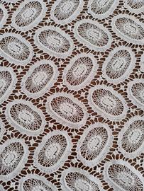  Scampolo stoffa tipo pizzo bianca 