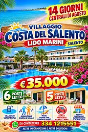 14 giorni agosto villaggio Salento