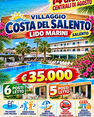 14 giorni agosto villaggio Salento
