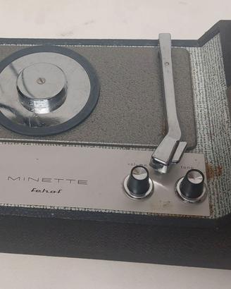 GIRADISCHI FONOVALIGIA MINETTE FEHOF PORTATILE