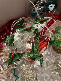 Lotto di addobbi natalizi