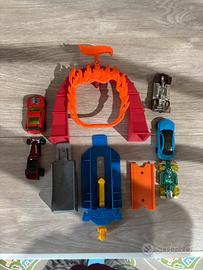 Set cerchio di fuoco hotwheels