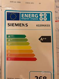 Cassetto basso frezzer Siemens KG39NXI33