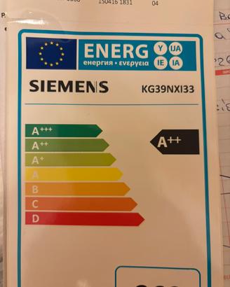 Cassetto basso frezzer Siemens KG39NXI33