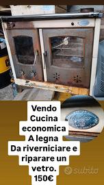 cucina economica a legna Anselmo Cola 