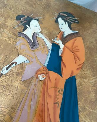 Grande quadro/pannello decorativo orientale