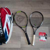 2 Racchette tennis + overgrip