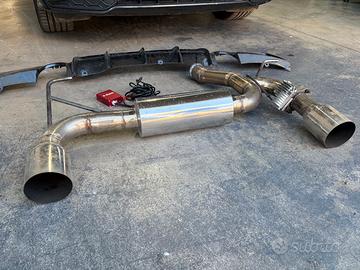 Terminale sportivo con valvola BMW modelli F