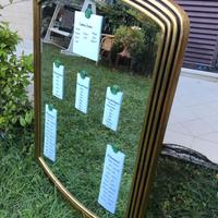 Matrimonio-Specchio vintage per Tableau de Mariage