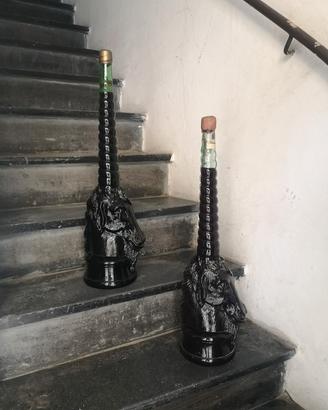 bottiglia vino collezione in vetro unicorno 
