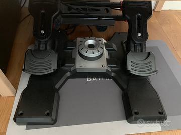 Sistema Volo Completo Logitech Saitek - Yoke, Peda