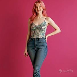 Top Terranova multicolor stile etnico 🌺✨