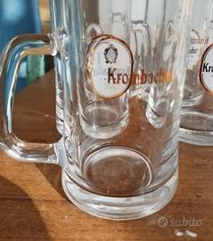 Set 6 boccali da birra Krombacher Pils in vetro