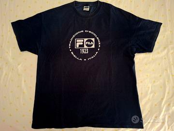 T-Shirt uomo FILA blu vintage Taglia XL