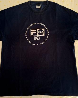 T-Shirt uomo FILA blu vintage Taglia XL