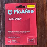 Antivirus McAfee LiveSafe - 1 anno