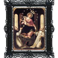 STAMPA SU CARTA TELATA MADONNA DI POMPEI CM 55x45