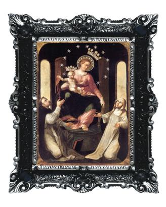 STAMPA SU CARTA TELATA MADONNA DI POMPEI CM 55x45