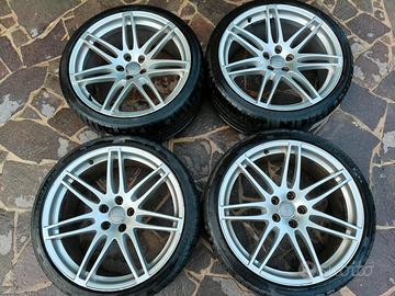 4 cerchi originali Audi A5 con gomme Michelin es