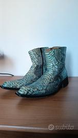 stivaletti in pelle di coccodrillo 