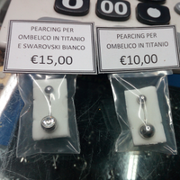 Piercing per ombelico in titanio
