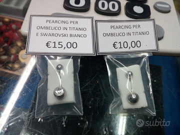 Piercing per ombelico in titanio