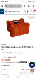 Serbatoio carburante e tappo indicatore livello