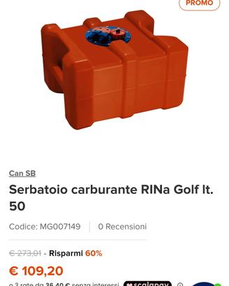 Serbatoio carburante e tappo indicatore livello