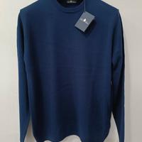 Maglione uomo blu  girocollo