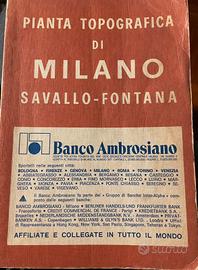 Pianta topografica Milano Savallo Fontana 1976-77