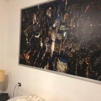 Quadro stampa New York cornice alluminio