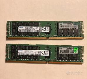 2x 32GB DDR4 ECC RDIMM HPE Samsung PC4-2400T