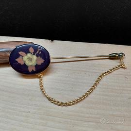 Spilla Vintage Bavaro Sciarpa Cravatta 