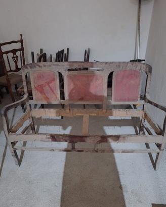 Salottino vintage da restaurare inizi 900