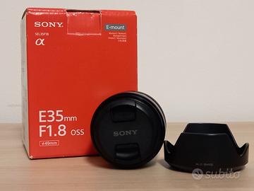 Obiettivo Sony E-mount 35mm 1.8 OSS
