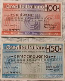 Miniassegni Bancari Italiani - Lotto 28 pezzi