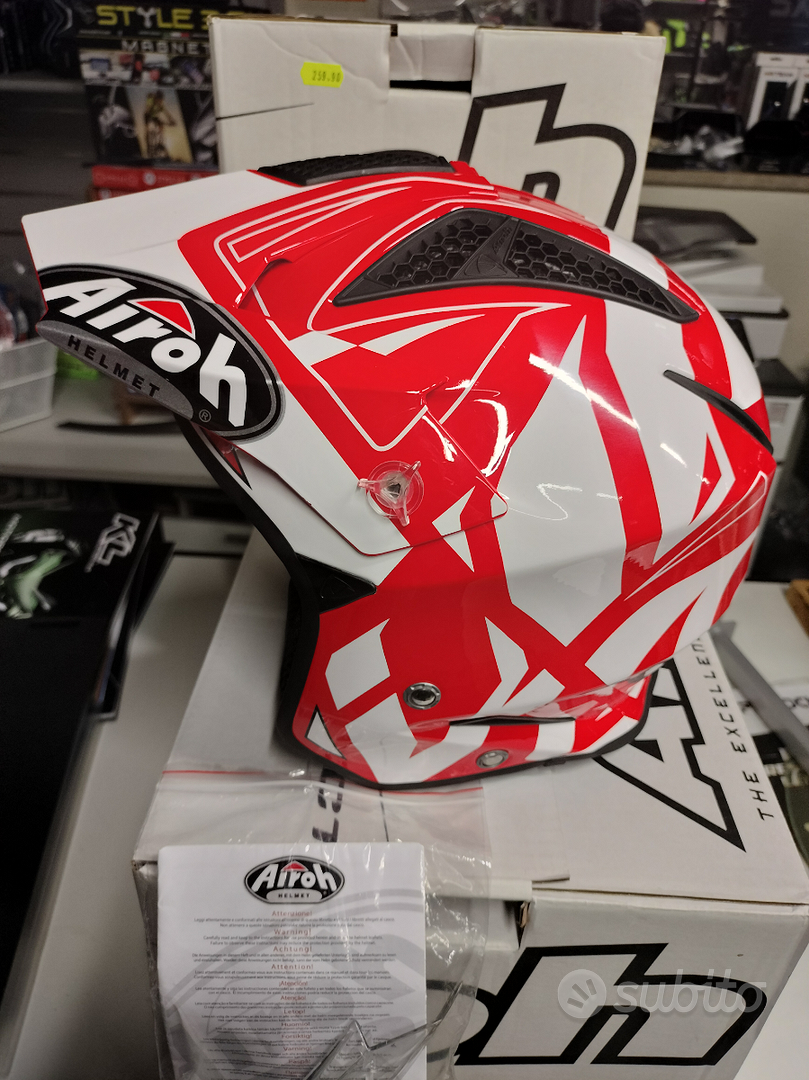 Casco AIROH TRR S CONVERT RED GLOSS