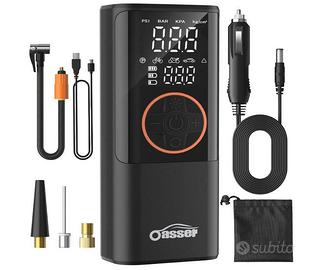 Compressore Aria Portatile 150PSI 6000mAh, Cilindr