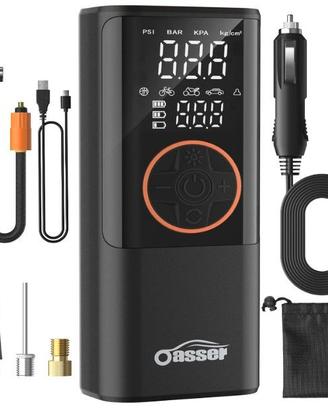 Compressore Aria Portatile 150PSI 6000mAh, Cilindr