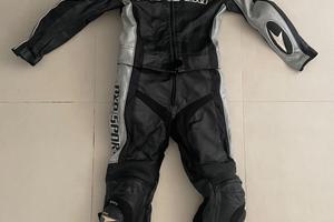 Tuta pelle moto divisibile