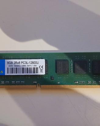 8GB RAM DDR3 1600MHZ RESALAS