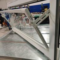 Finestra 120 x 60 PVC bianca apertura vasistas
