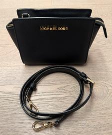 Borsa Michael Kors Selma in Pelle saffiano Nera