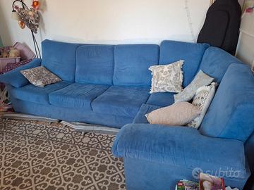 Divano letto penisola blu